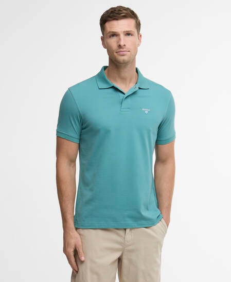 Active Short-Sleeved Polo Shirt Light Teal