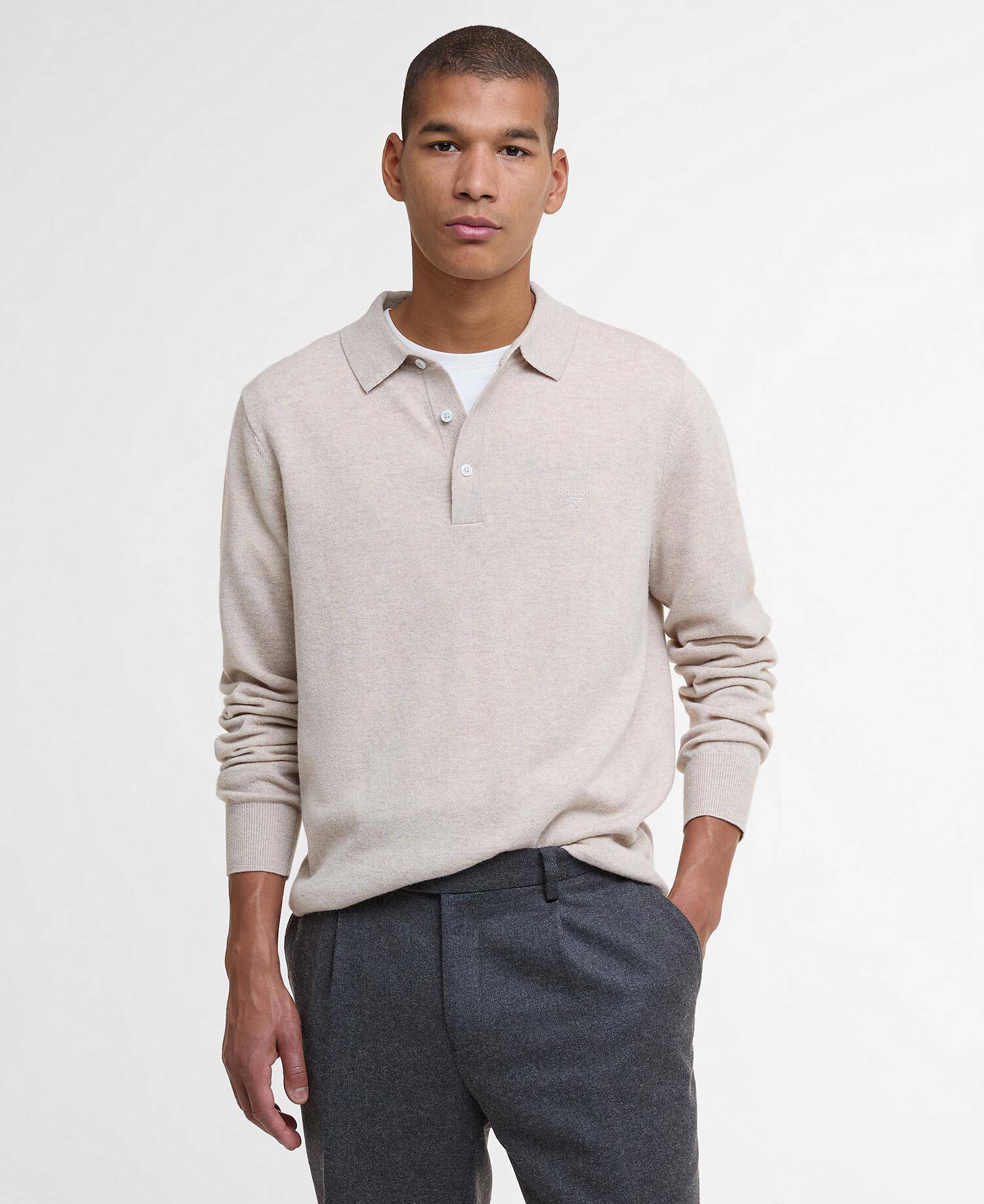 Hutherston Knitted Polo Shirt image number 0