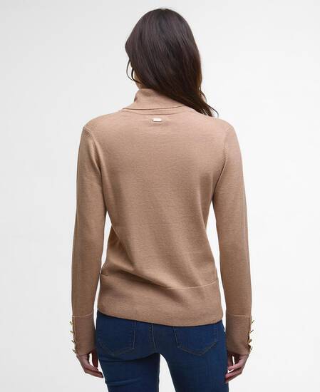 Corbridge Rollneck Jumper Pale Camel