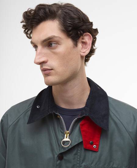 Paul Smith loves Barbour Transport Waxed Jacket Dark Slate