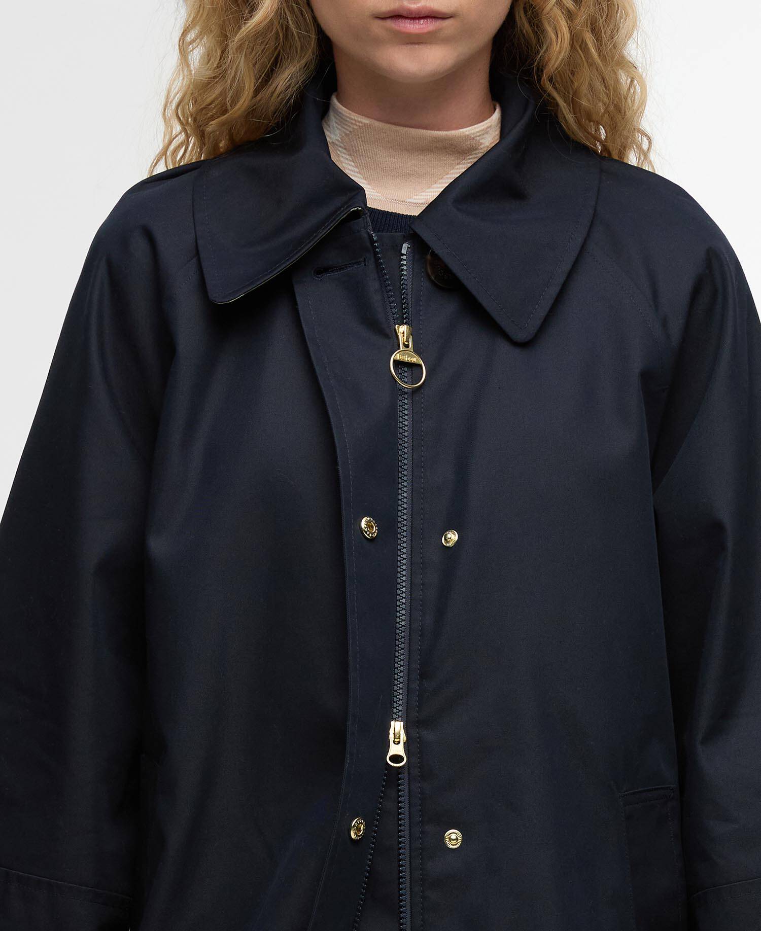 Kennedy Showerproof Jacket Dark Navy/Ancient Poplar image number 4