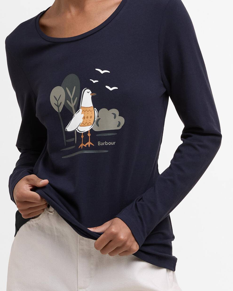 T-shirt Lossie a maniche lunghe