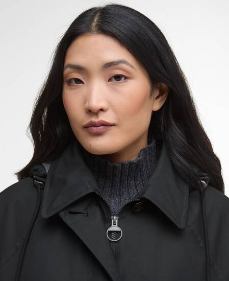 Sadie Waterproof Jackets Black/Onyx Tartan