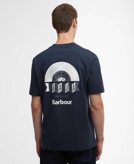 Barbour x Baracuta Vinyl Oversized T-Shirt Navy