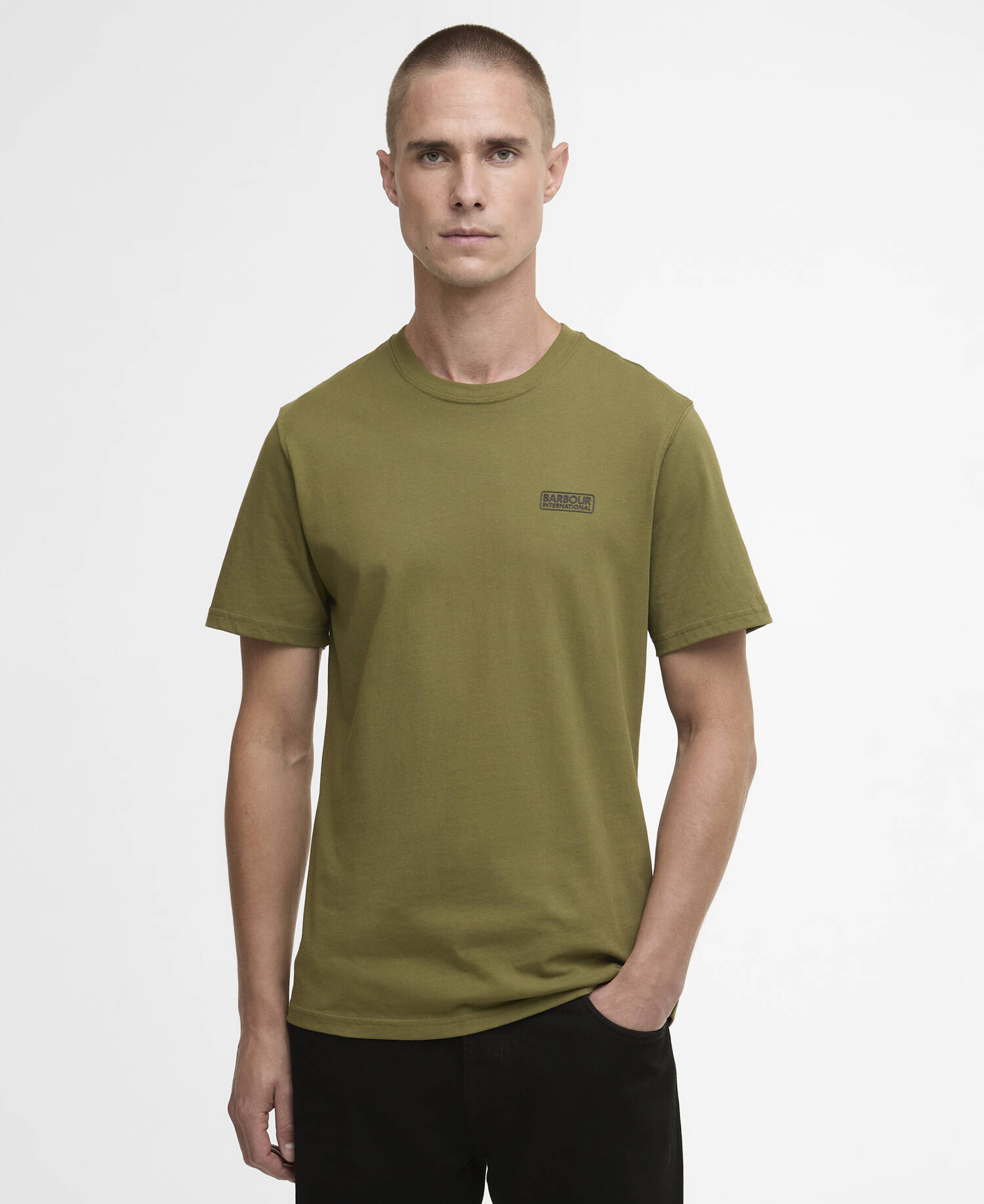 Small Logo T-Shirt Cable Olive image number 0