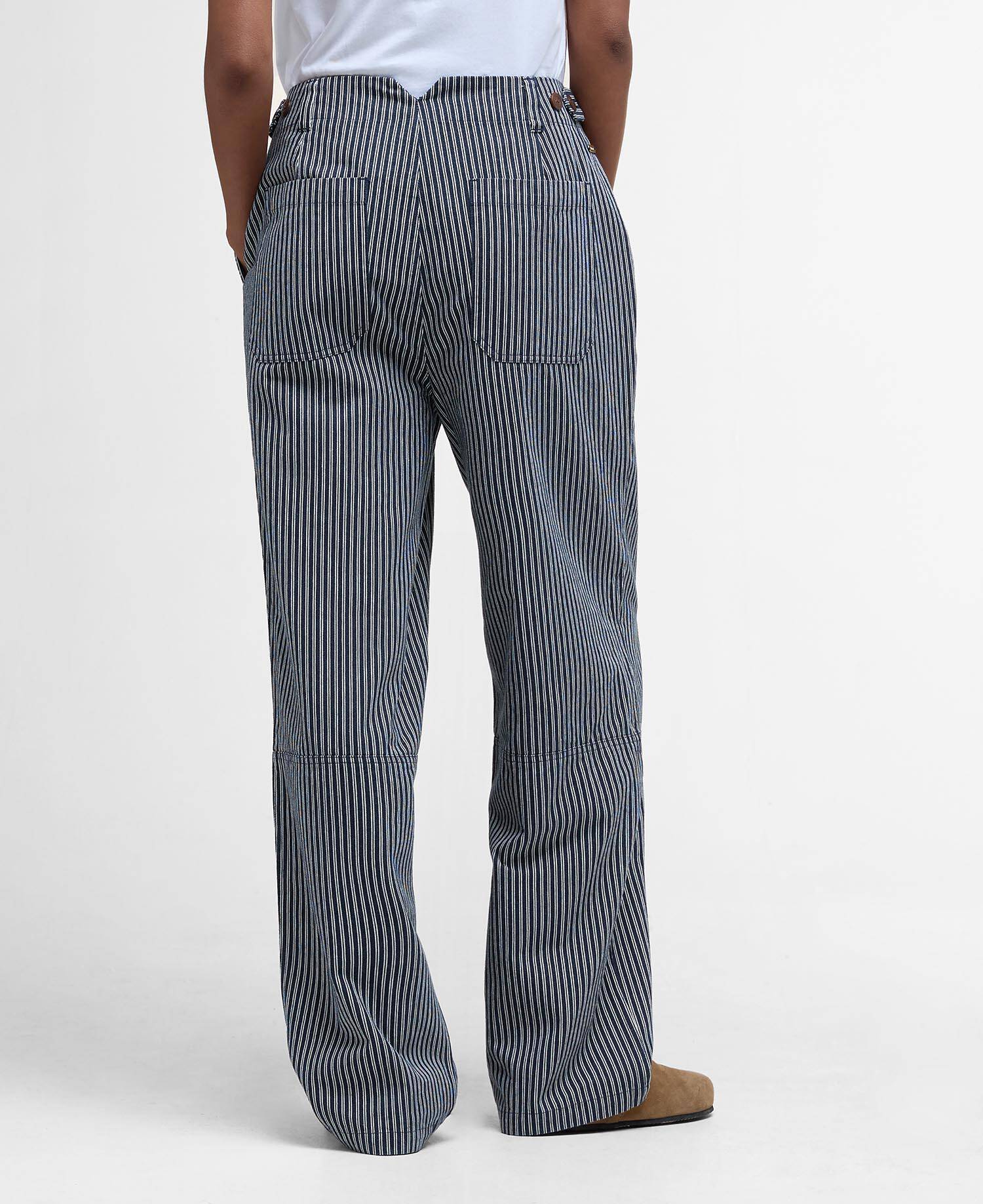 Sonia Striped Straight-Leg Trousers image number 2