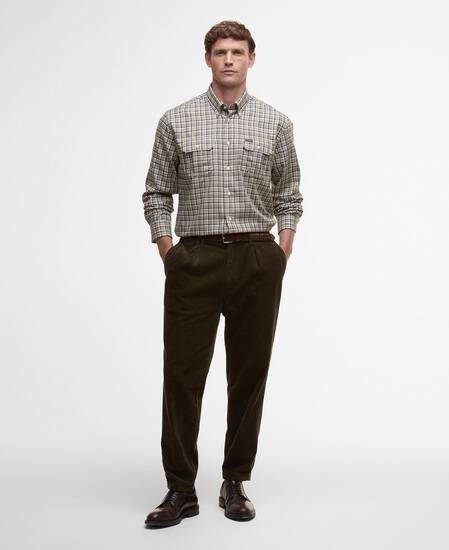 Panwell Thermo-Weave Checked Shirt Olive
