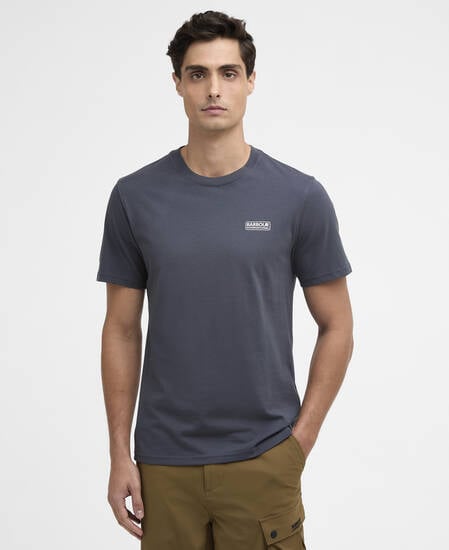 T-shirt con logo piccolo Storm Grey