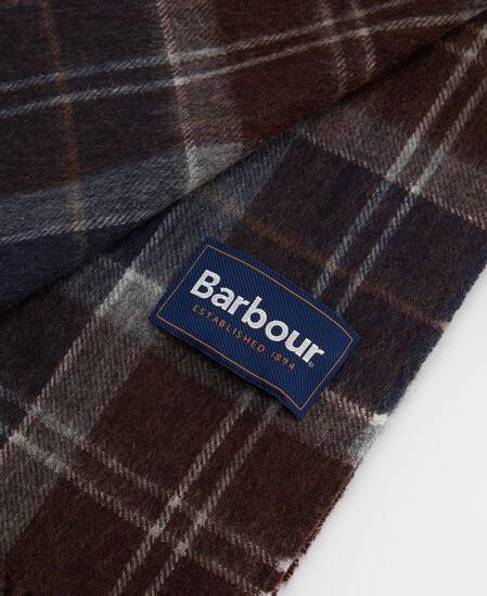 Braden Tartan Wool Scarf Midnight Oak Tartan