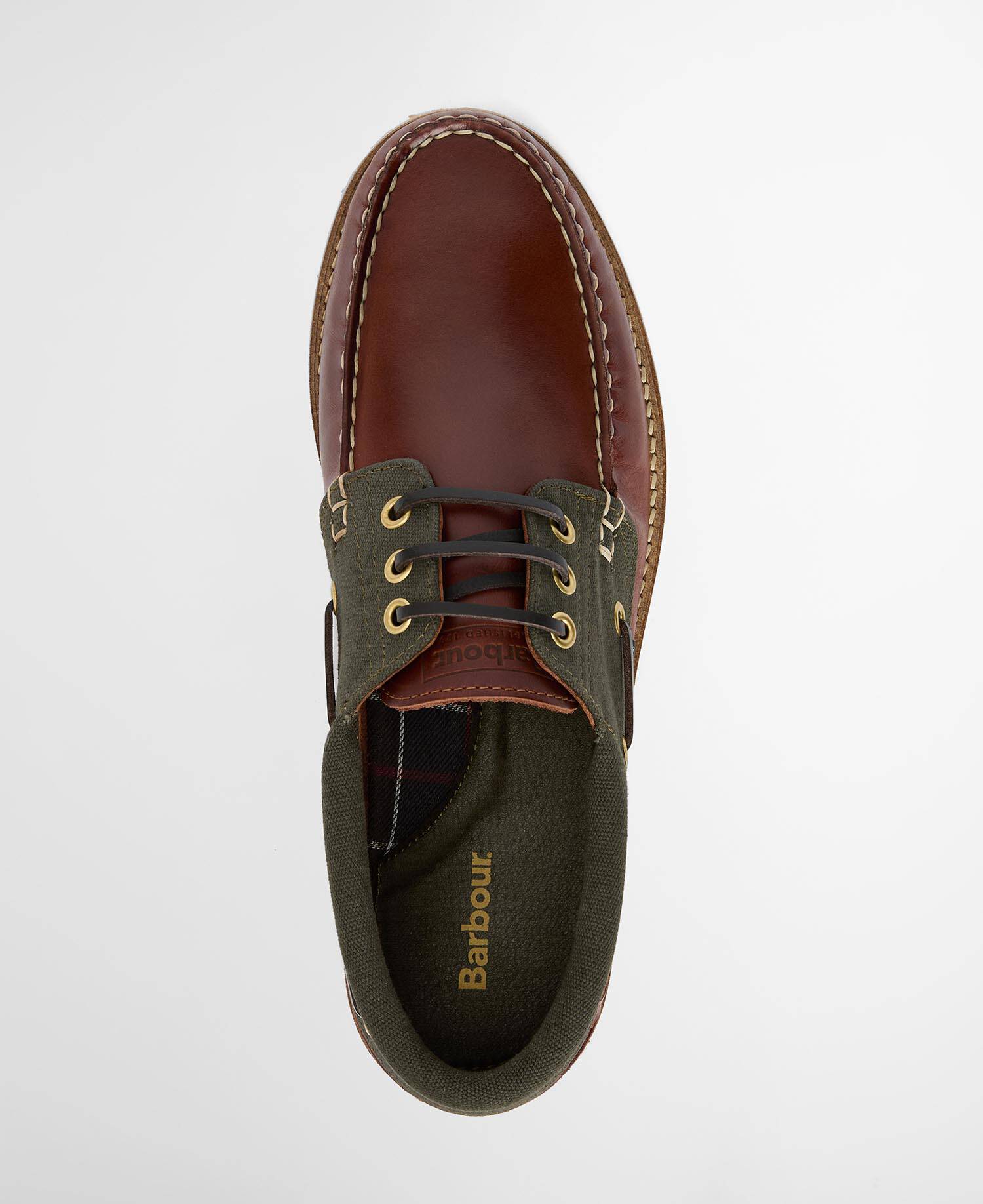 Re-Engineered Deck Boat Shoes Mahogany image number 2