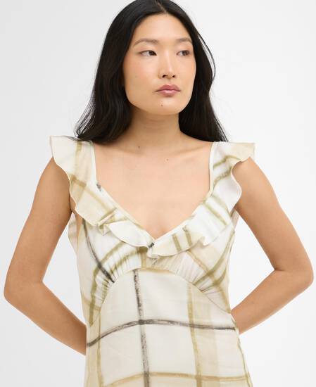 Gianna Midi Dress Jasmine Painted Check
