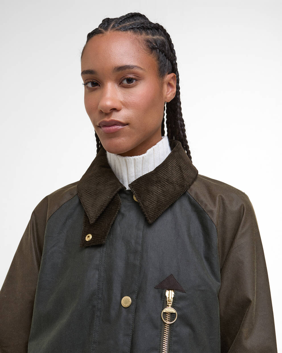 Evette Waxed Car Coat
