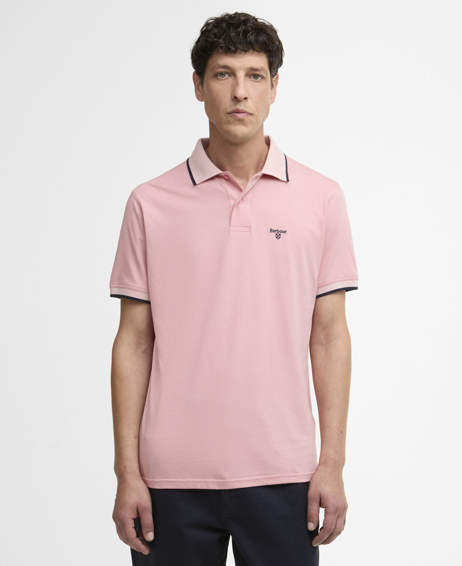 Cornsay Short-Sleeved Polo Shirt Mineral Pink