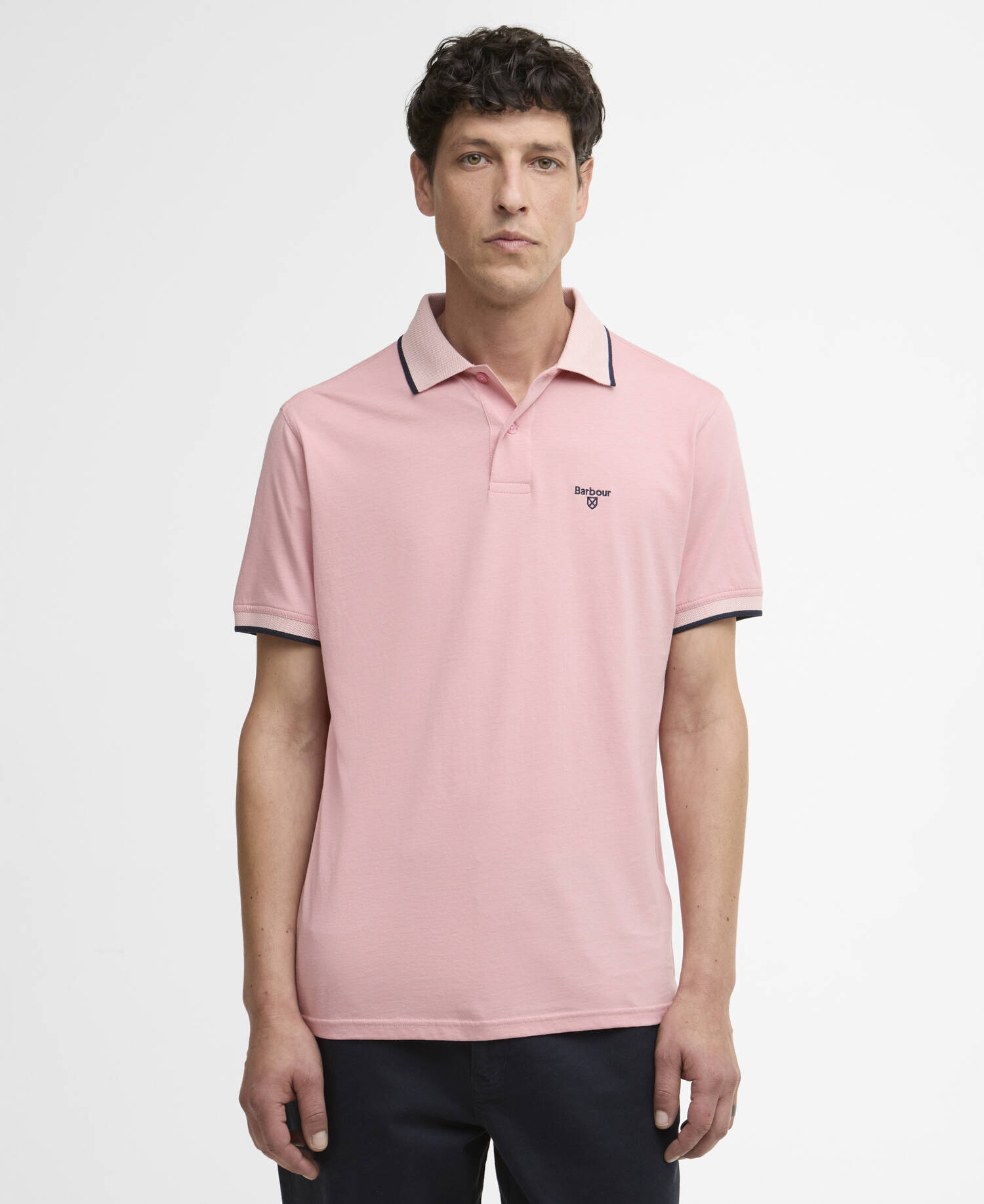 Cornsay Short-Sleeved Polo Shirt Mineral Pink image number 0