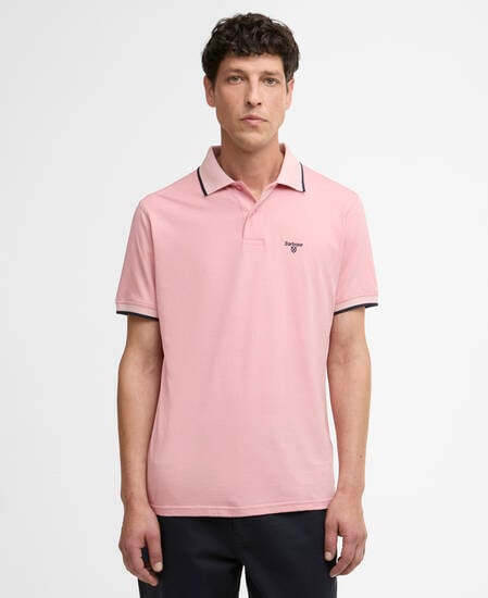 Cornsay Short-Sleeved Polo Shirt Mineral Pink