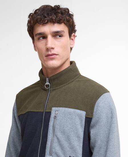 Colour Block Fleece Navy