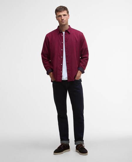Sealane Relaxed Long-Sleeved Shirt Biking Red