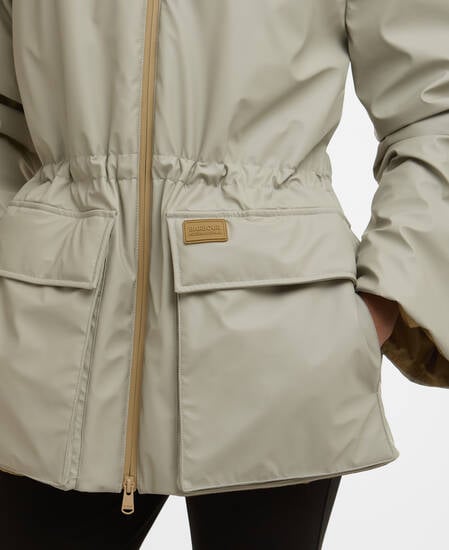 Jourdaine Showerproof Jacket Glacier Grey/Antique Bronze