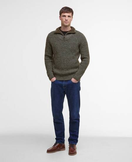 New Tyne Half-Zip Jumper Derby Tweed
