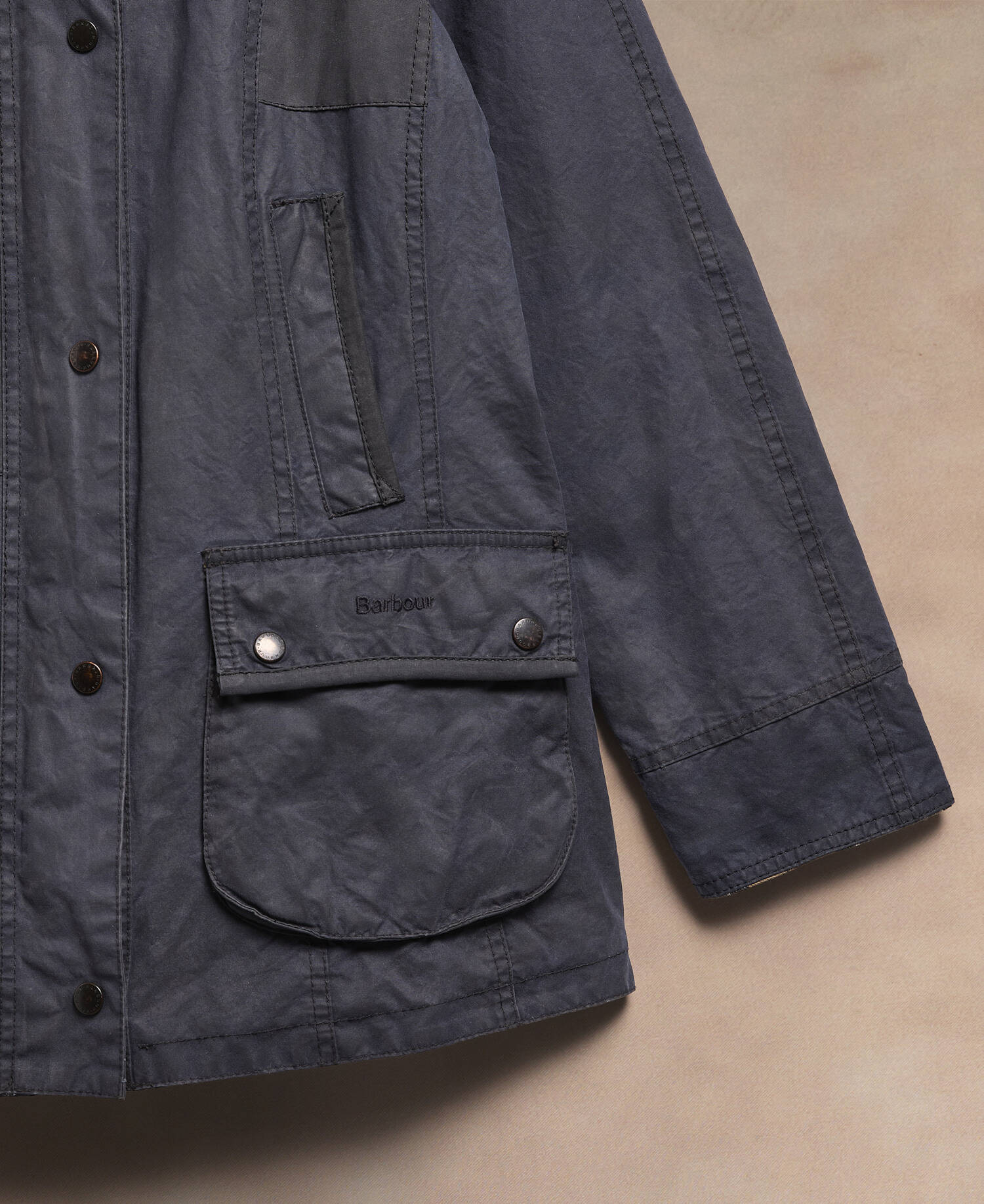 Barbour Re-Loved Women's Beadnell Waxed Jacket image number 3