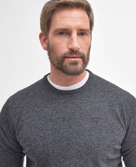 Essential Crew Neck Jumper Charcoal