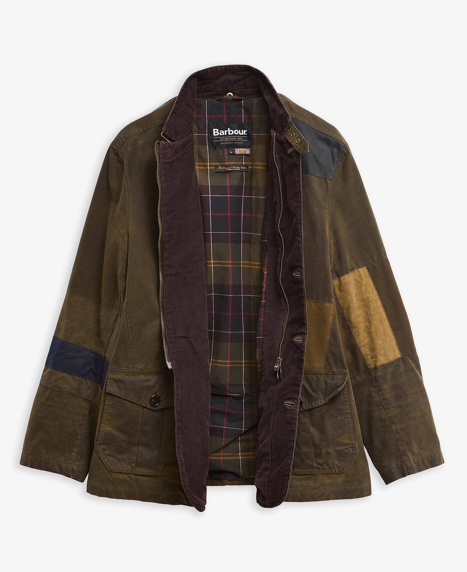 Barbour Re-Loved Lutz Waxed Jacket - Size L image number 1