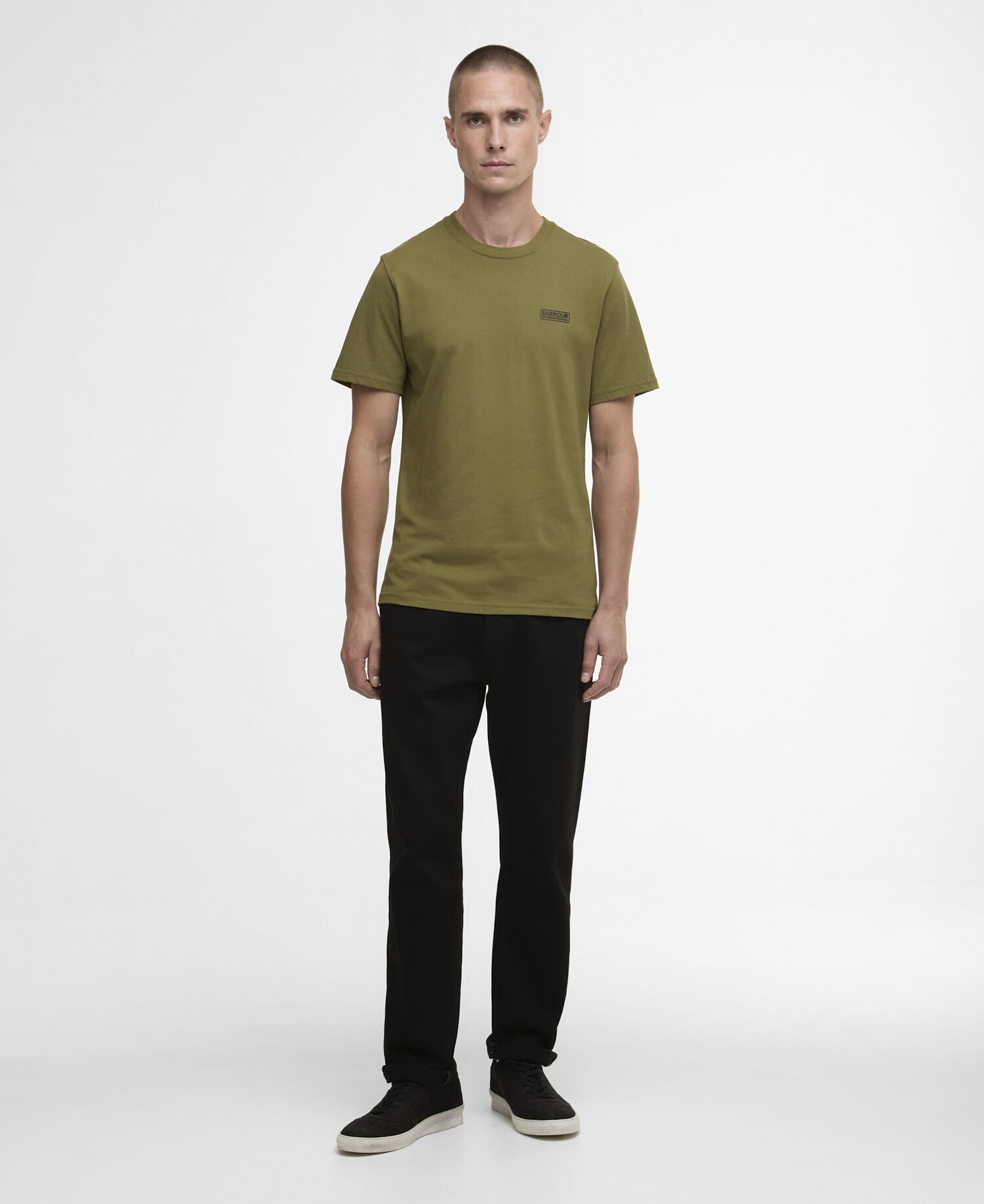 Small Logo T-Shirt Cable Olive