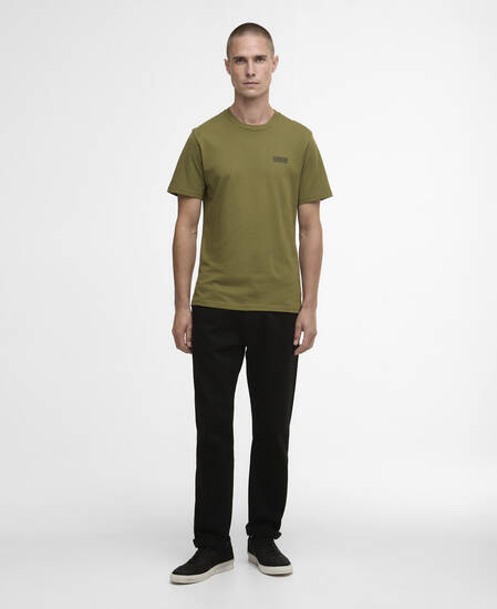 T-shirt con logo piccolo Cable Olive