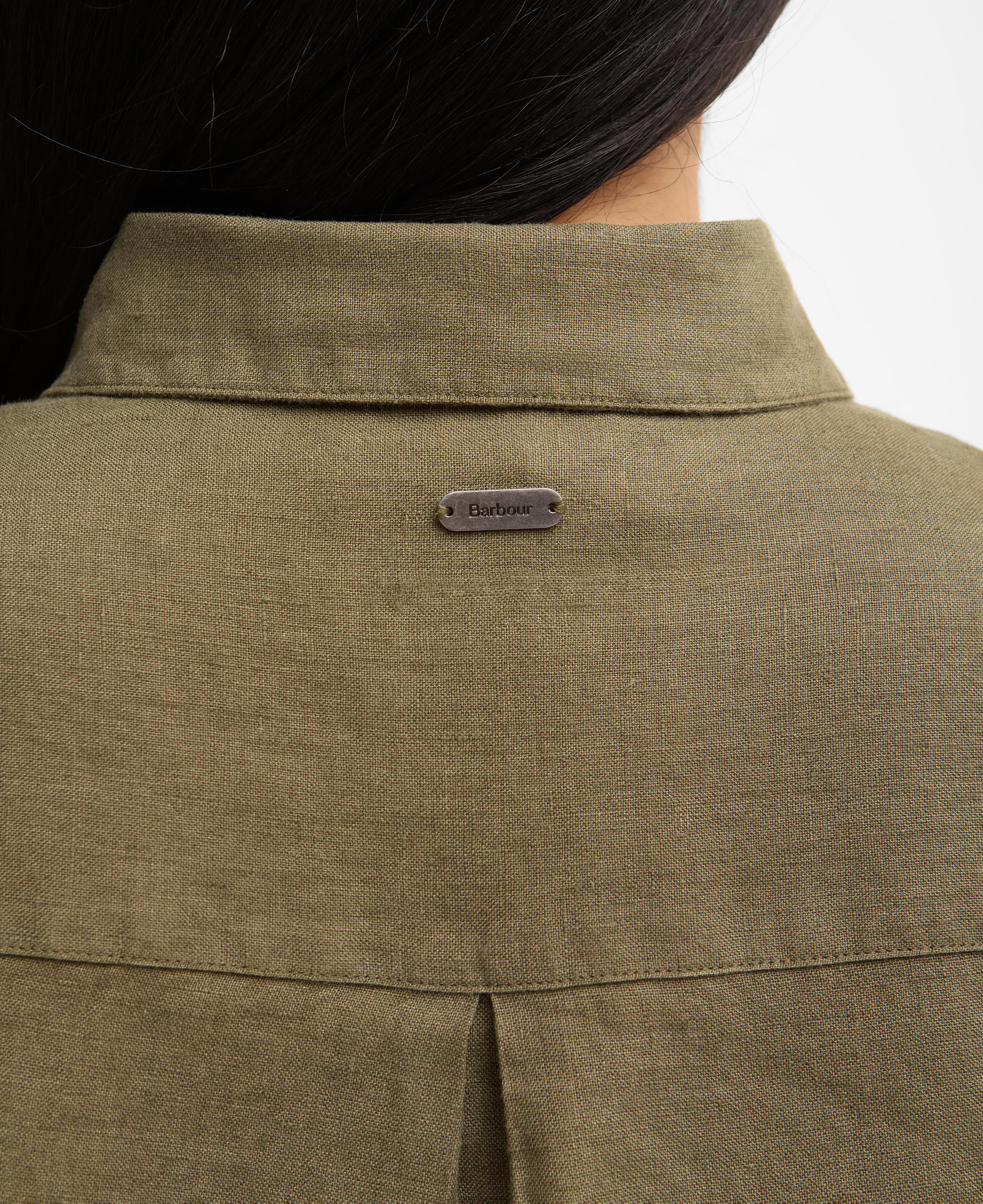 Bluse Marine Long-Sleeved Relaxed Dusky Khaki