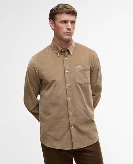 Camicia Jesmond a maniche lunghe con vestibilità regular Military Brown Camicia Jesmond a maniche lunghe con vestibilità regular Military Brown