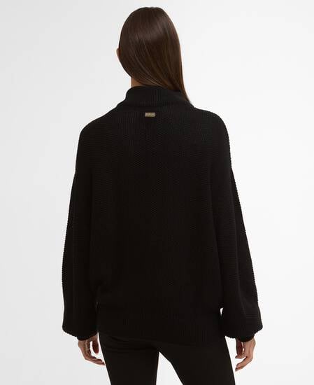 Rae Quarter-Zip Jumper Black