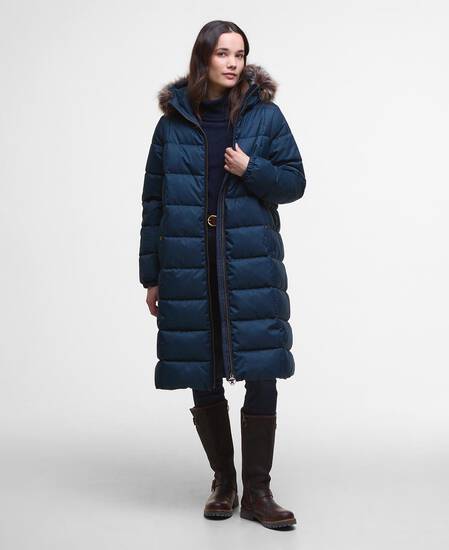 Marjoram Puffer Jacket Dark Navy/Blackwatch