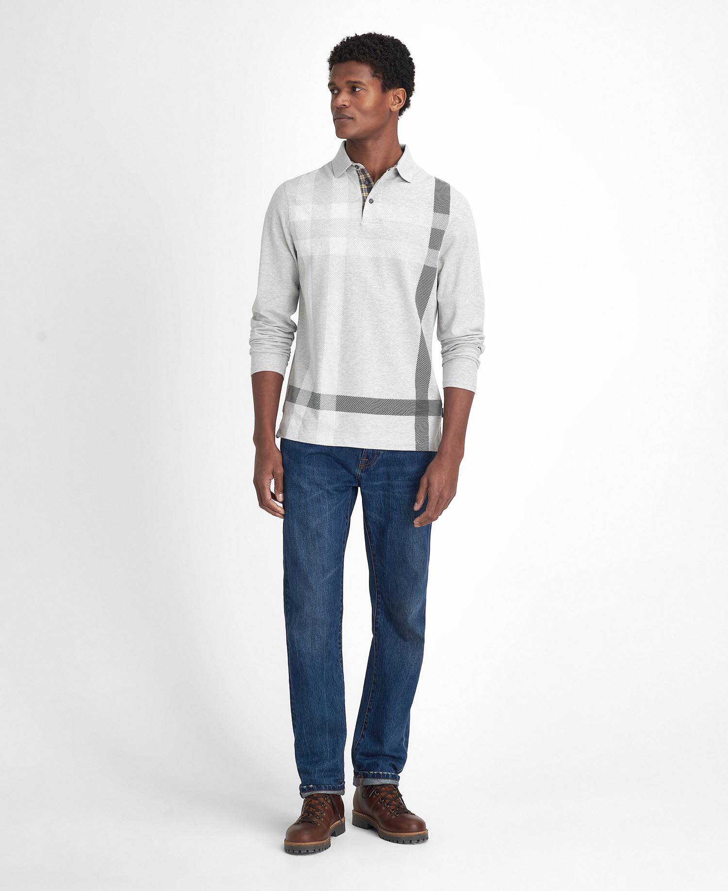 Blaine Tartan Long-Sleeved Polo Shirt image number 1