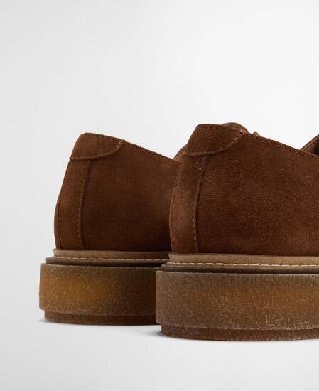Harefield Derby Shoe Toffee Suede