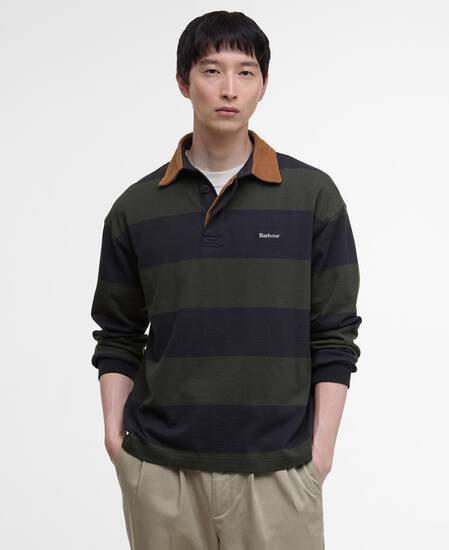 Newclose Oversized Rugby Shirt Black