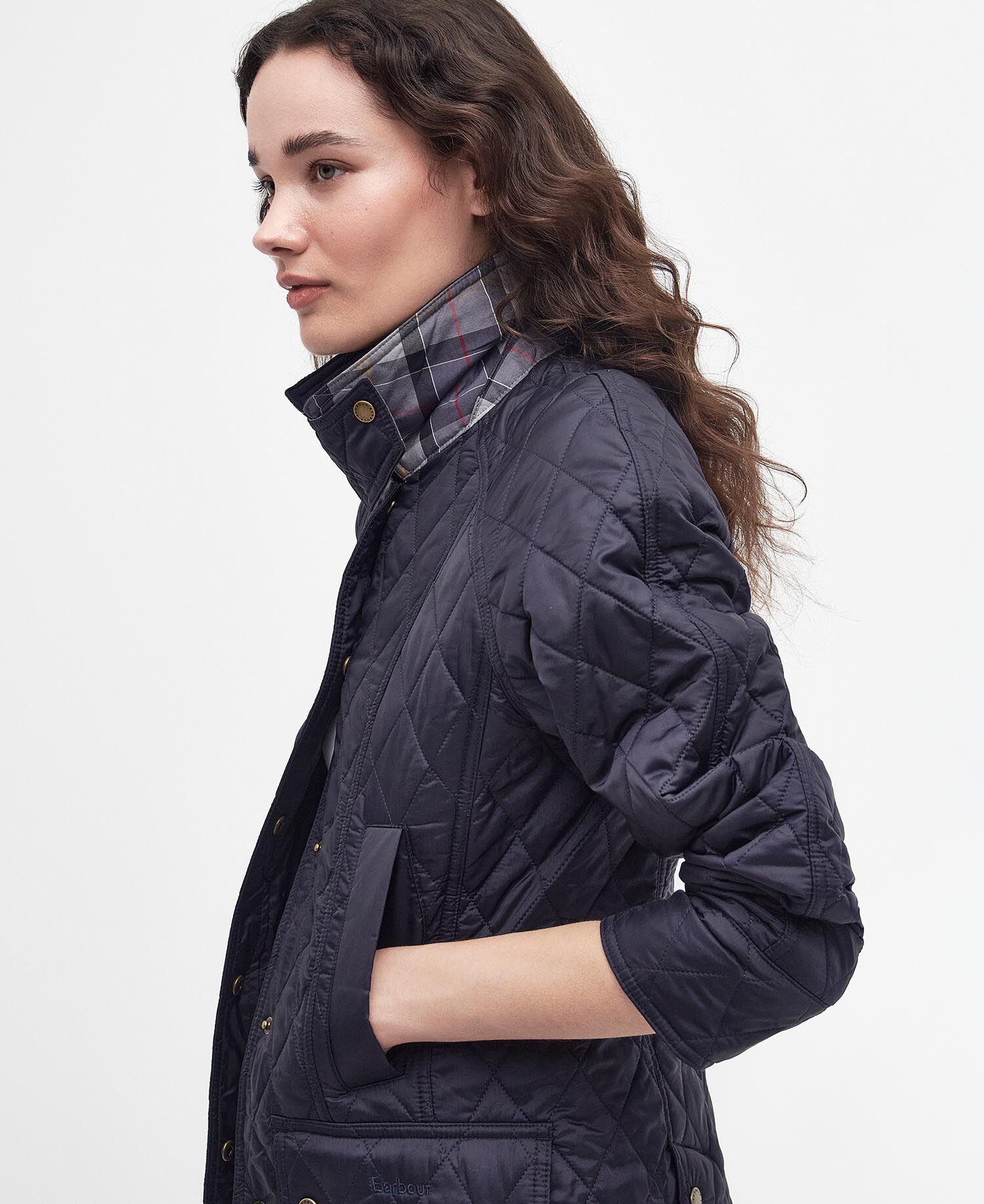 Summer Beadnell Quilted Jacket Classic Navy