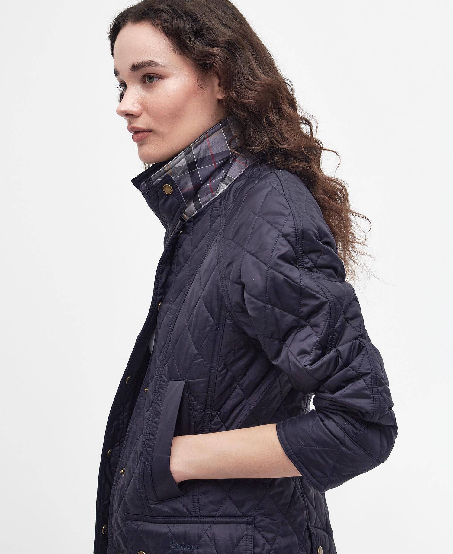 Summer Beadnell Quilted Jacket Classic Navy image number 3