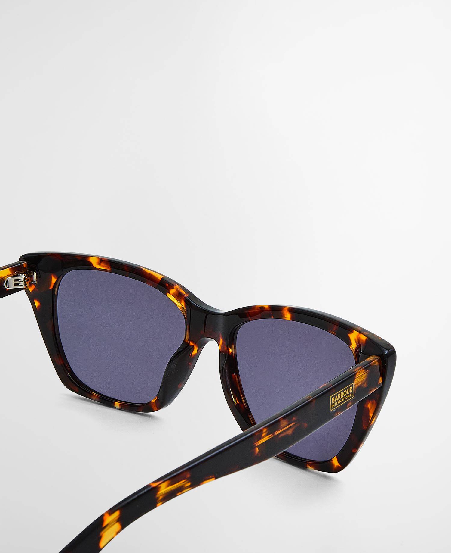 Rectangular Cat-Eye Sunglasses c2 Black image number 2