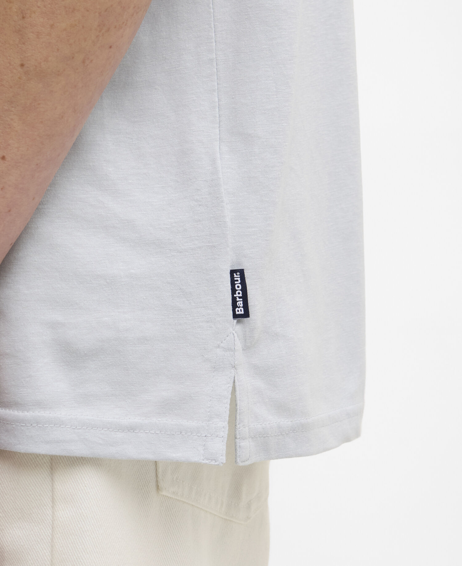 Polo Steventon in misto lino con vestibilit&agrave; leggermente aderente Blue Haze