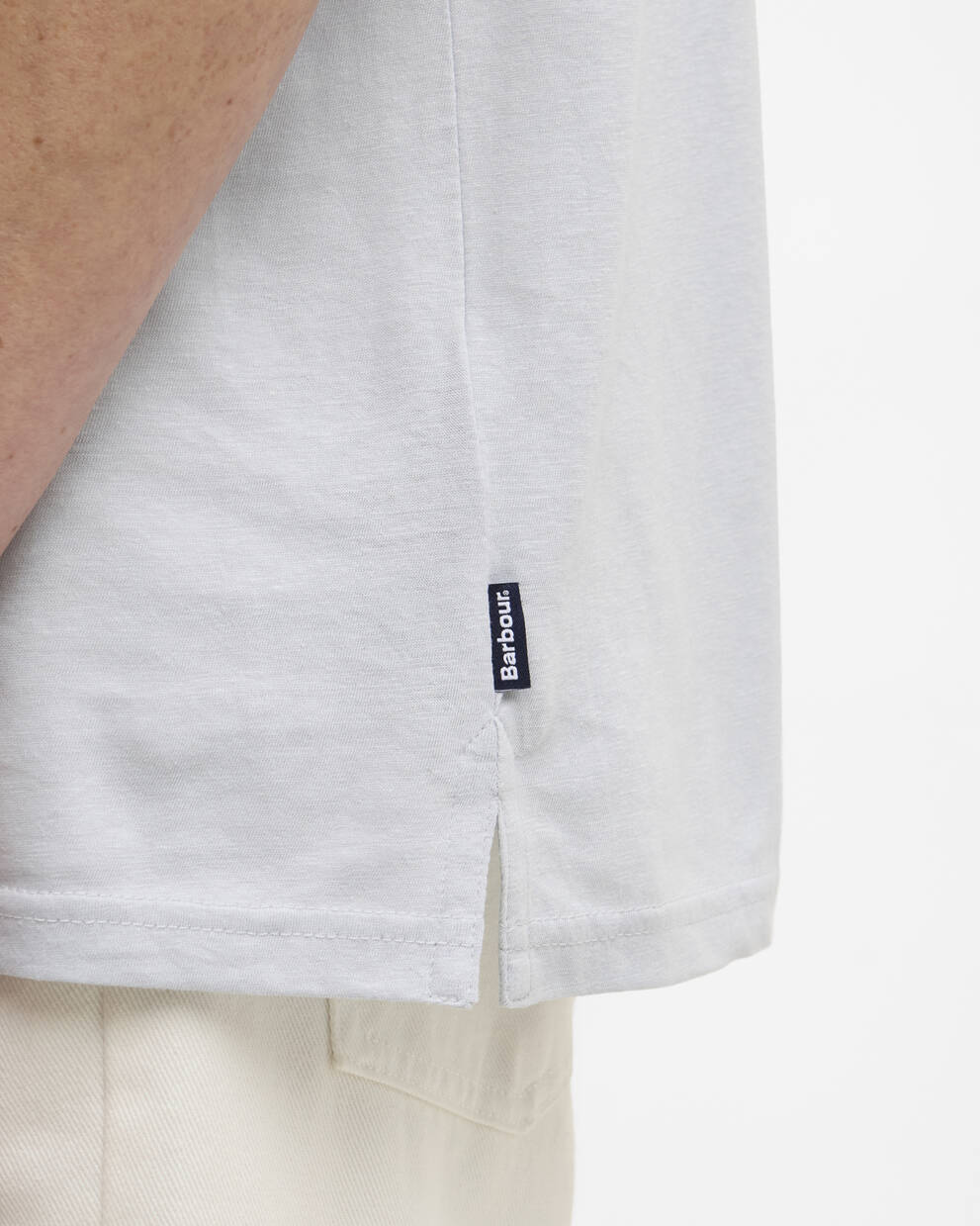 Polo Steventon in misto lino con vestibilit&agrave; leggermente aderente