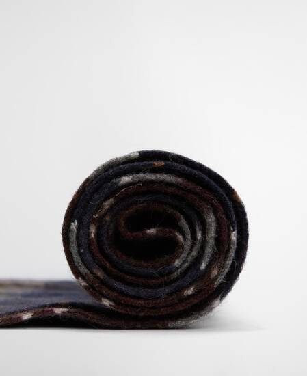 Braden Tartan Wool Scarf Midnight Oak Tartan