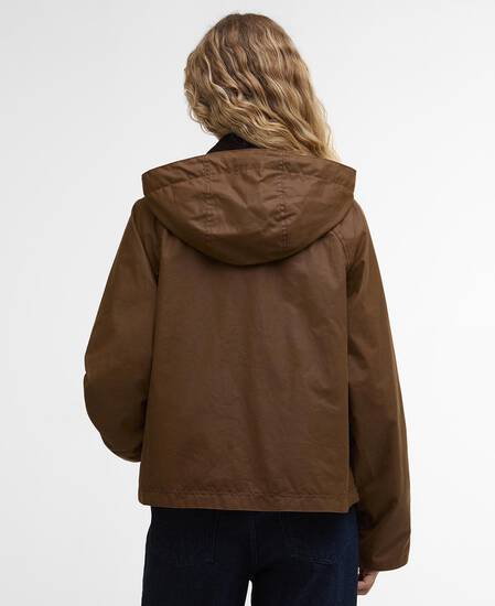 Myra Waxed Duffle Coat Bark/Hessian Tartan