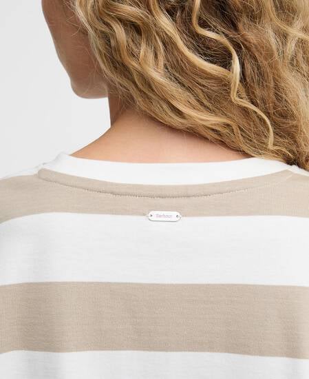 Cartmel Striped Long-Sleeved T-Shirt Cloud/Light Sand Stripe