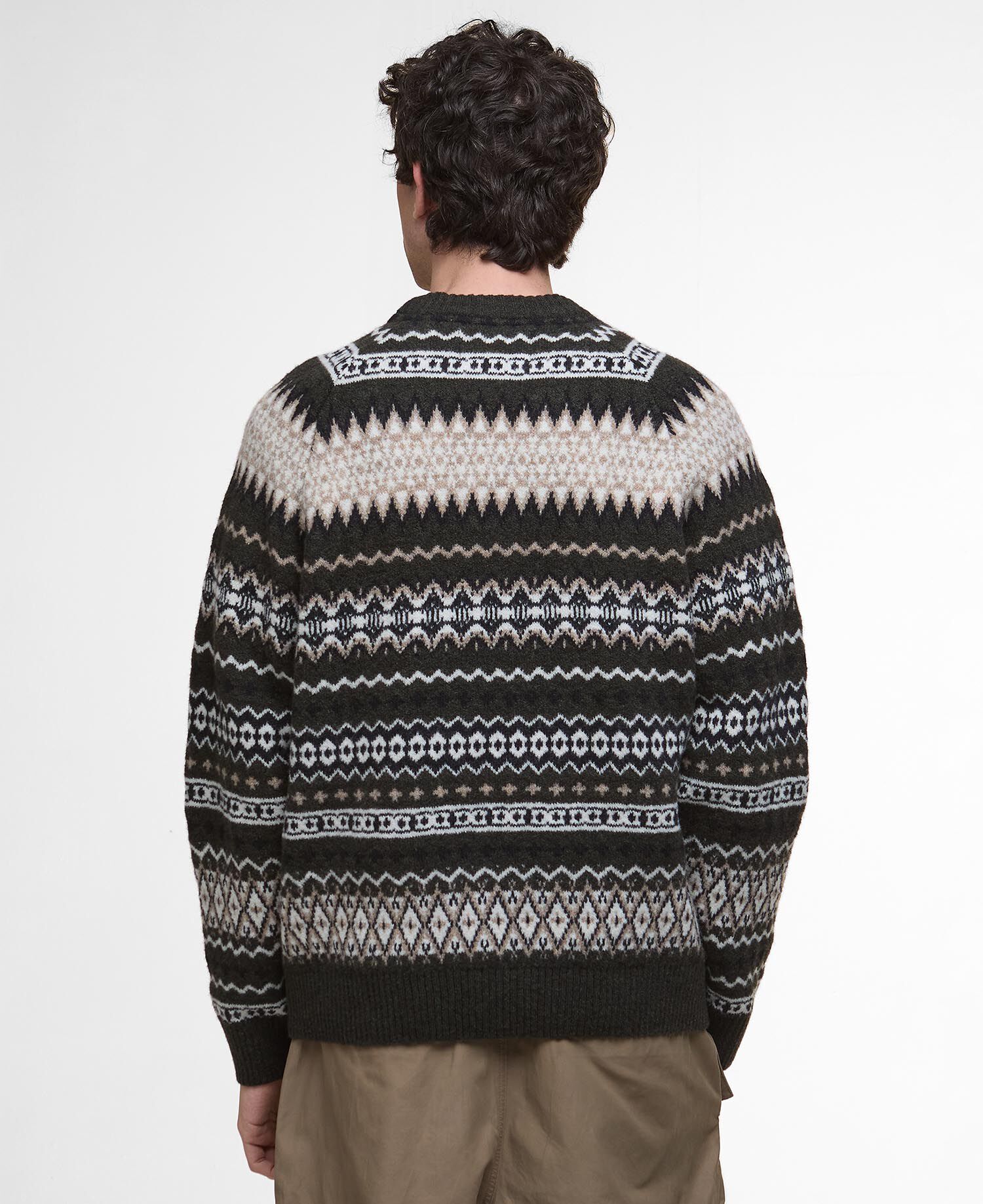Buy Hase Fair Isle Crew Neck Jumper for GBP 159.00 | BARBOUR_GB