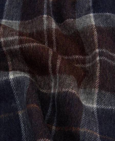 Braden Tartan Wool Scarf Midnight Oak Tartan