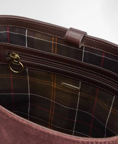 Cedar Suede Bucket Bag Dark Brown