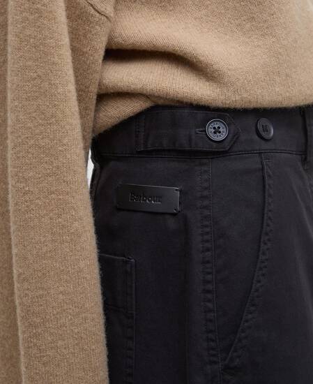 Martha Straight-Leg Trousers Black