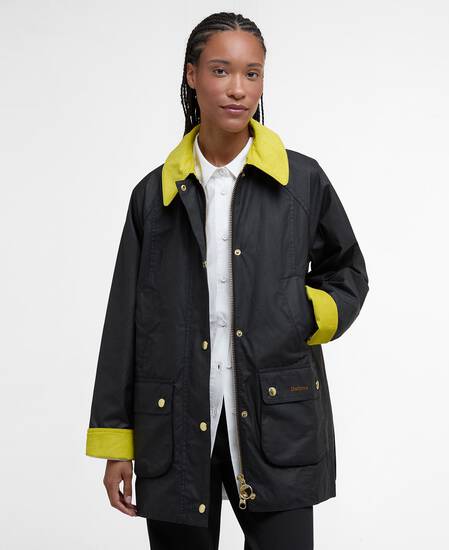 Wachsjacke Icons Modern Beadnell Black/Classic