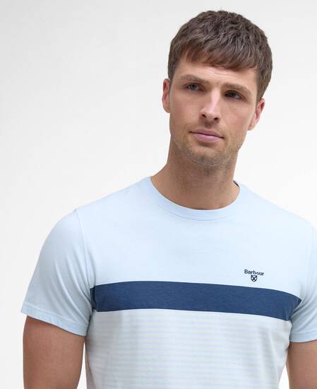 Braeside Striped T-Shirt Bleached Blue Braeside Striped T-Shirt Bleached Blue