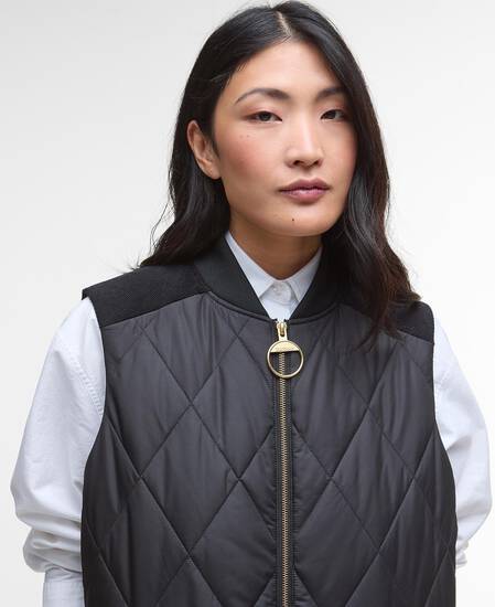 Lydia Gilet Black/Classic Tartan